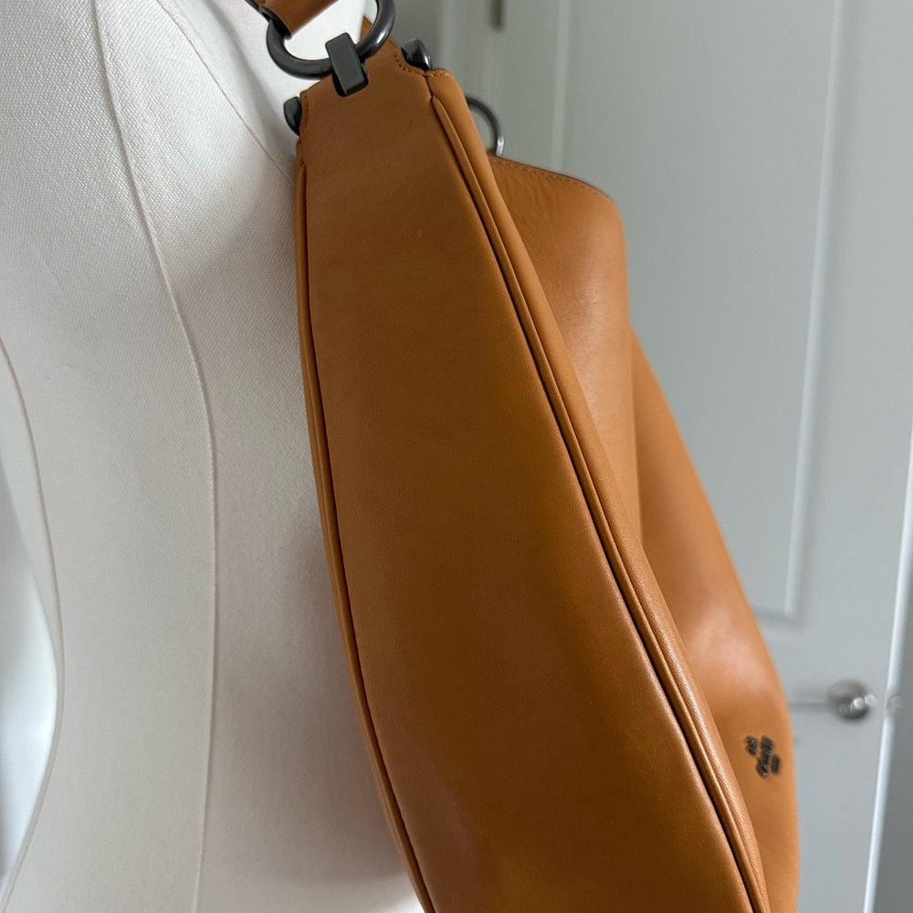 Coach Tan Leather Shoulder Bag - Picture 7 of 9